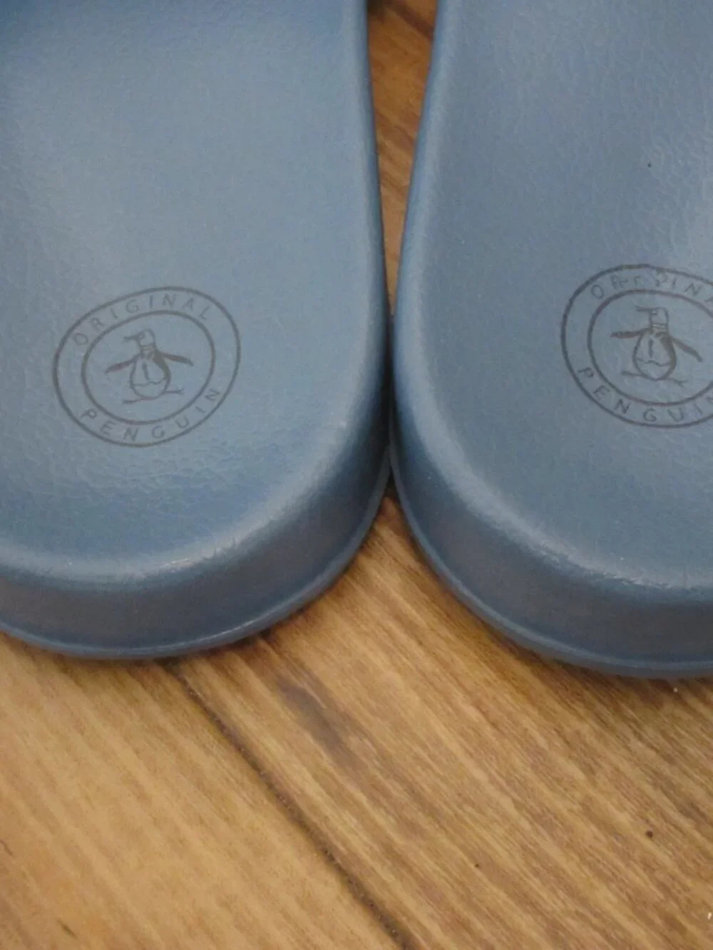 Original Penguin Men's Earle Slide Sandal Blue White Dark Blue Black NWT Classic